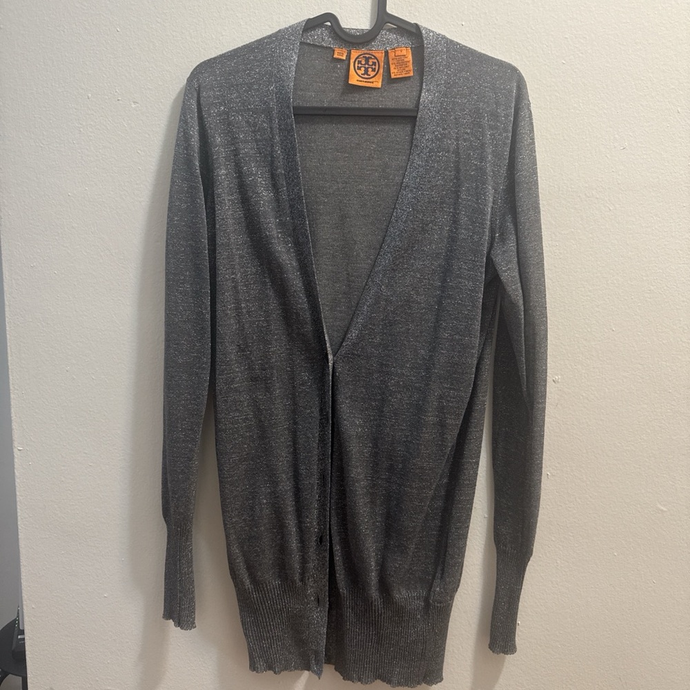 Tory Burch Women’s Charcoal Cardigan Sweater